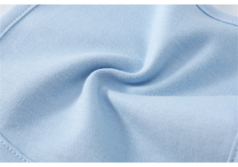 Bébé Produits Coton Bib de couleur solide avec boucle cachée Serviette Salive Multi-couleur En option