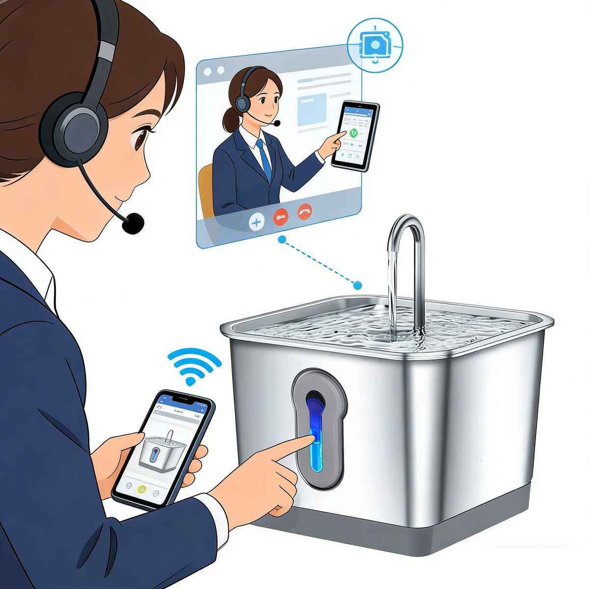 Wireless Cat Water Fountain
