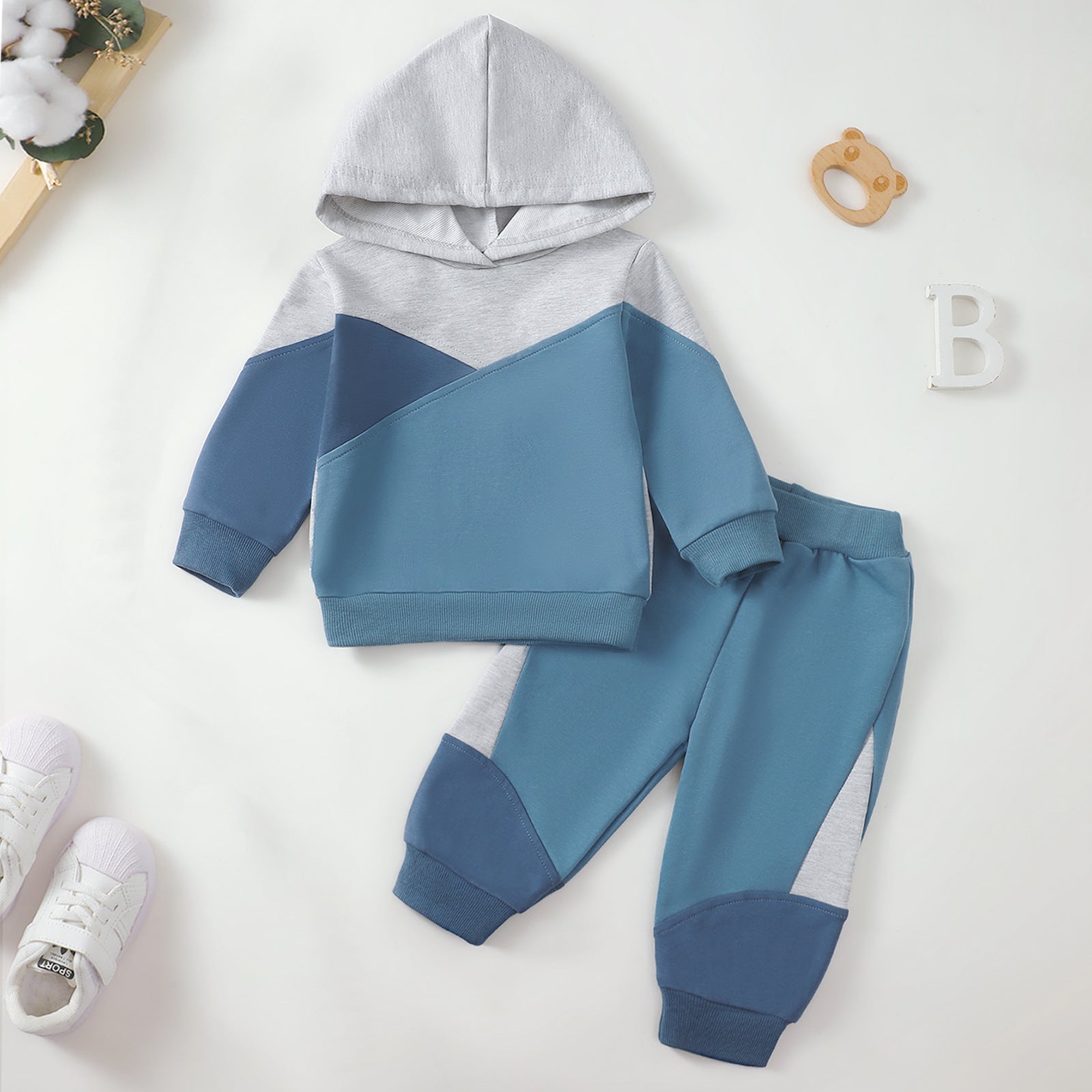 Set à capuche pour enfants en patchwork