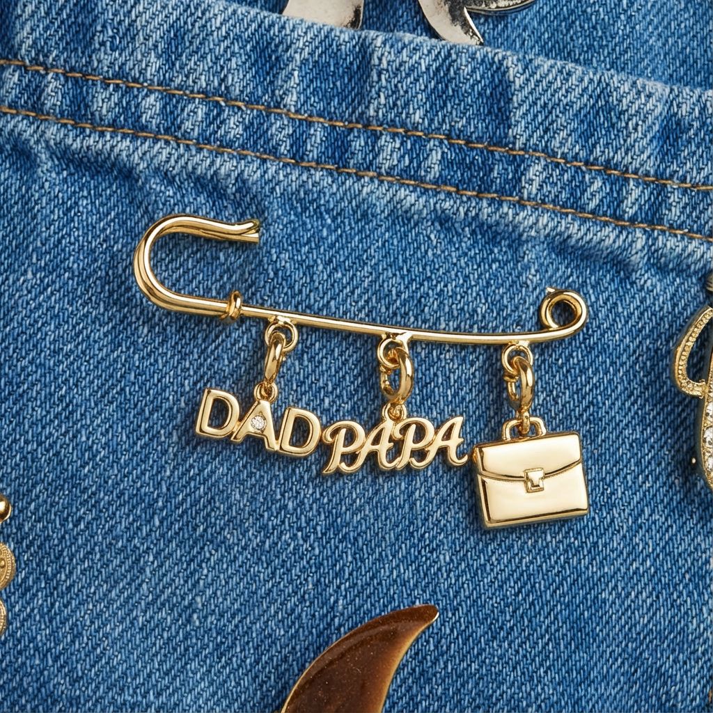 Pendentif jour Pères en acier inoxydable Bricolage Accessoires