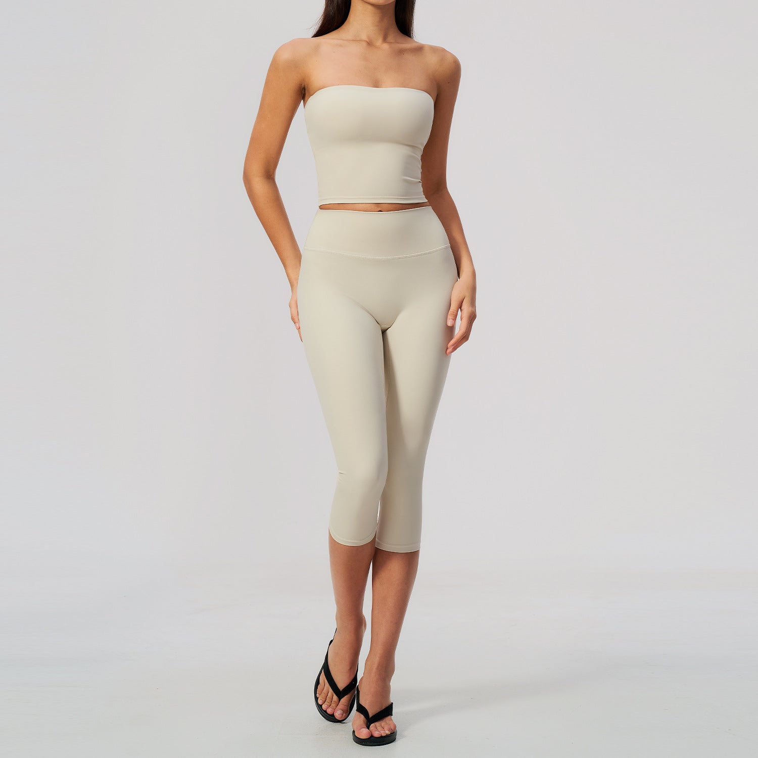 Ensemble de costumes de yoga avec coussin de poitrine pour limer et lever les fesses
