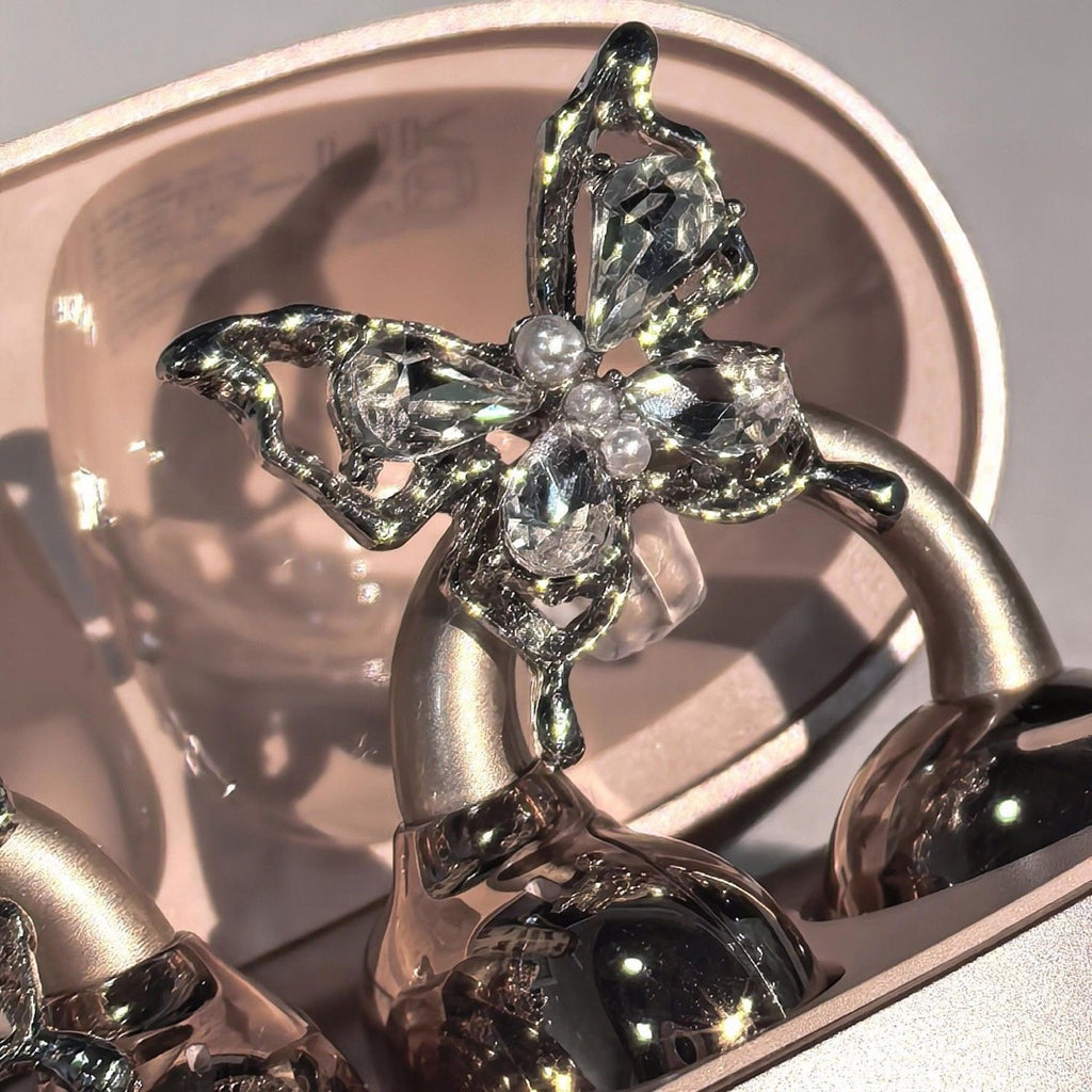 Full Diamond Bow Casques Perceuse Buckle de style européen et américain Special-interest Desi