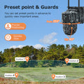 Caméra de surveillance solaire 6MP HD double écran