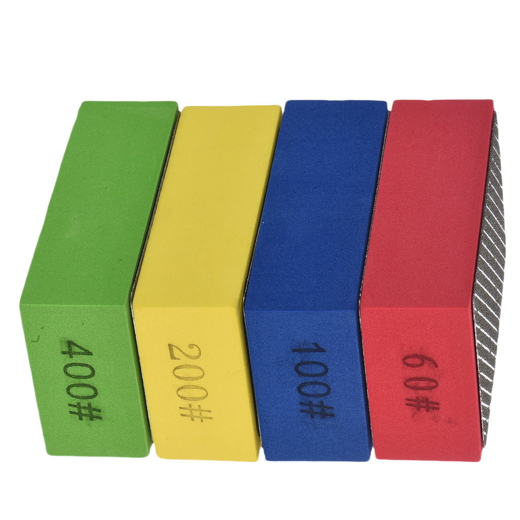 Pattes de polissage à la main en diamant Set Bloc de polissage en verre pointu Pattes de polissage à la main