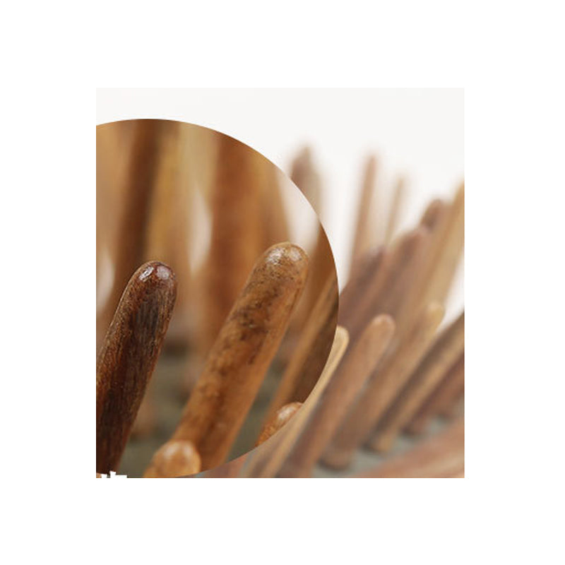 Peigne de massage en bois de santal vert naturel
