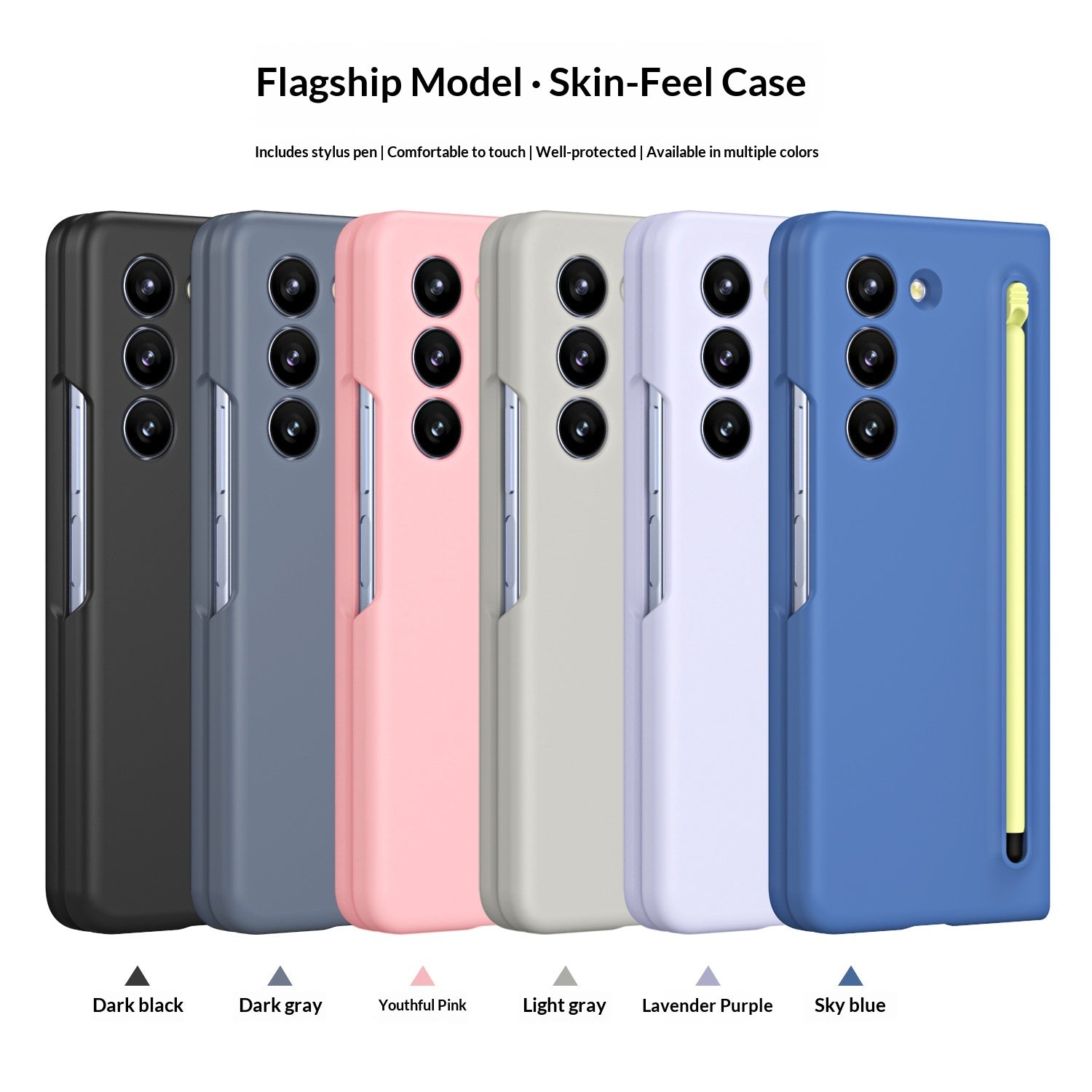 Coque de téléphone avec un stylo à sous à peau dure et la protection du stylet
