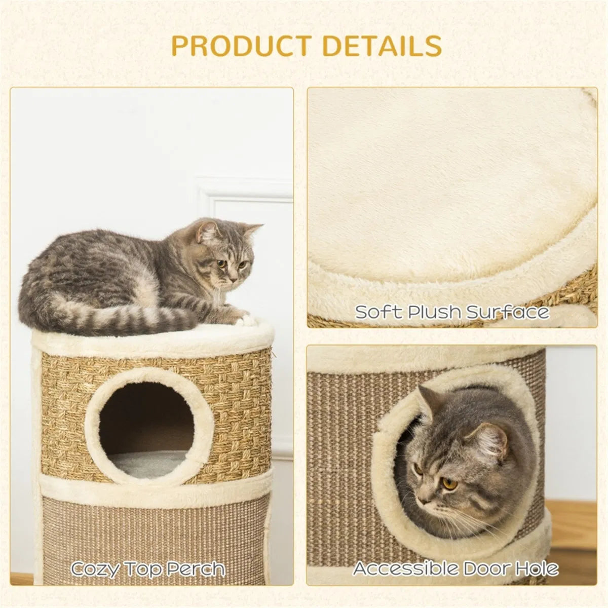 Maison de chat en bois / Arbres de chat / Tour d'escalade de chat ( Amazon Shipping) (Interdit par WalMart)