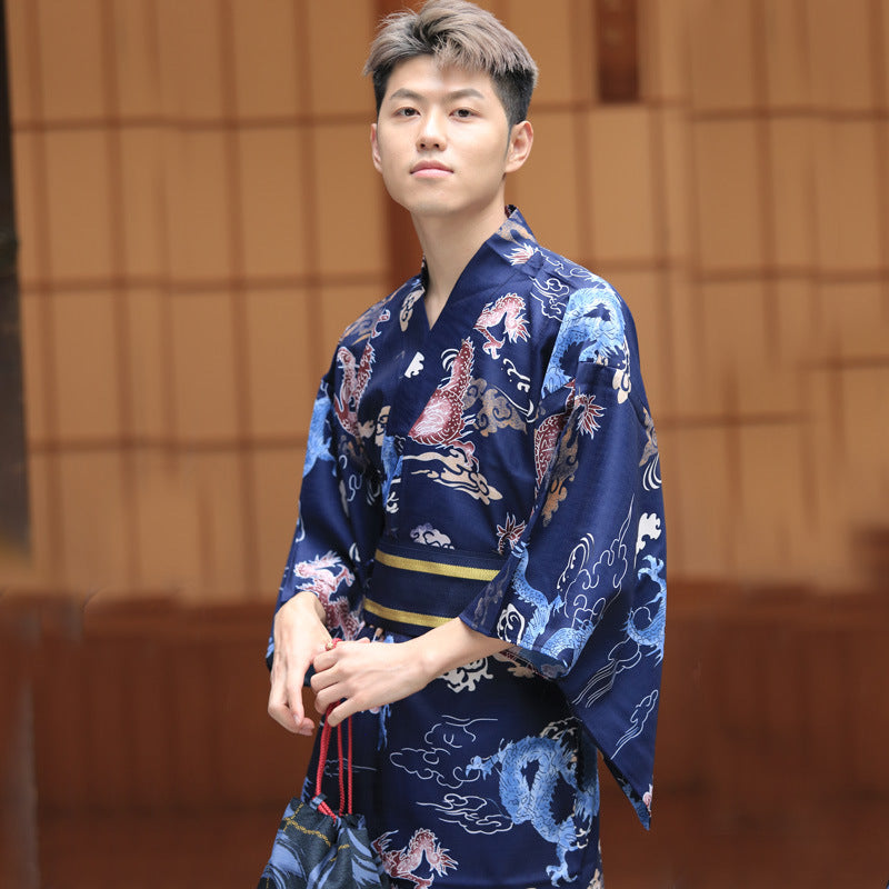 Kimono japonais épais sans ride pour hommes
