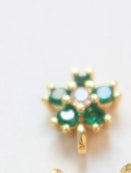Pendentif à fleurs cinq-pieds avec incrustations de Zircon