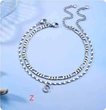 Pendentif anglais en zircon avec chaîne NK