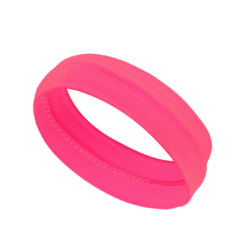 Bande de cheveux de yoga Plain Sport pour femmes Bande de cheveux élastique et absorbante de la sueur
