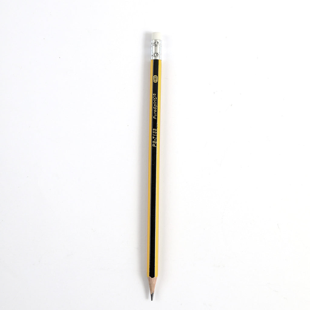 Crayons d'écriture lisse HB 12-comptes avec effaceurs