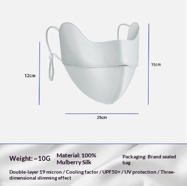 Masque de Soie Protège Soleil Femmes Protection UV