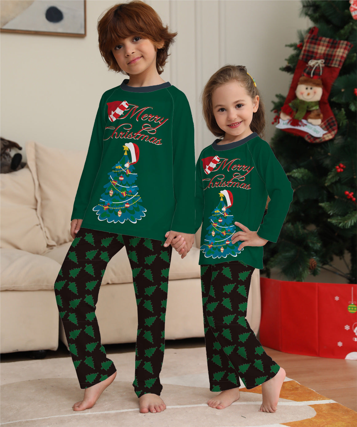 Maillot de Noël à manches longues Pajamas