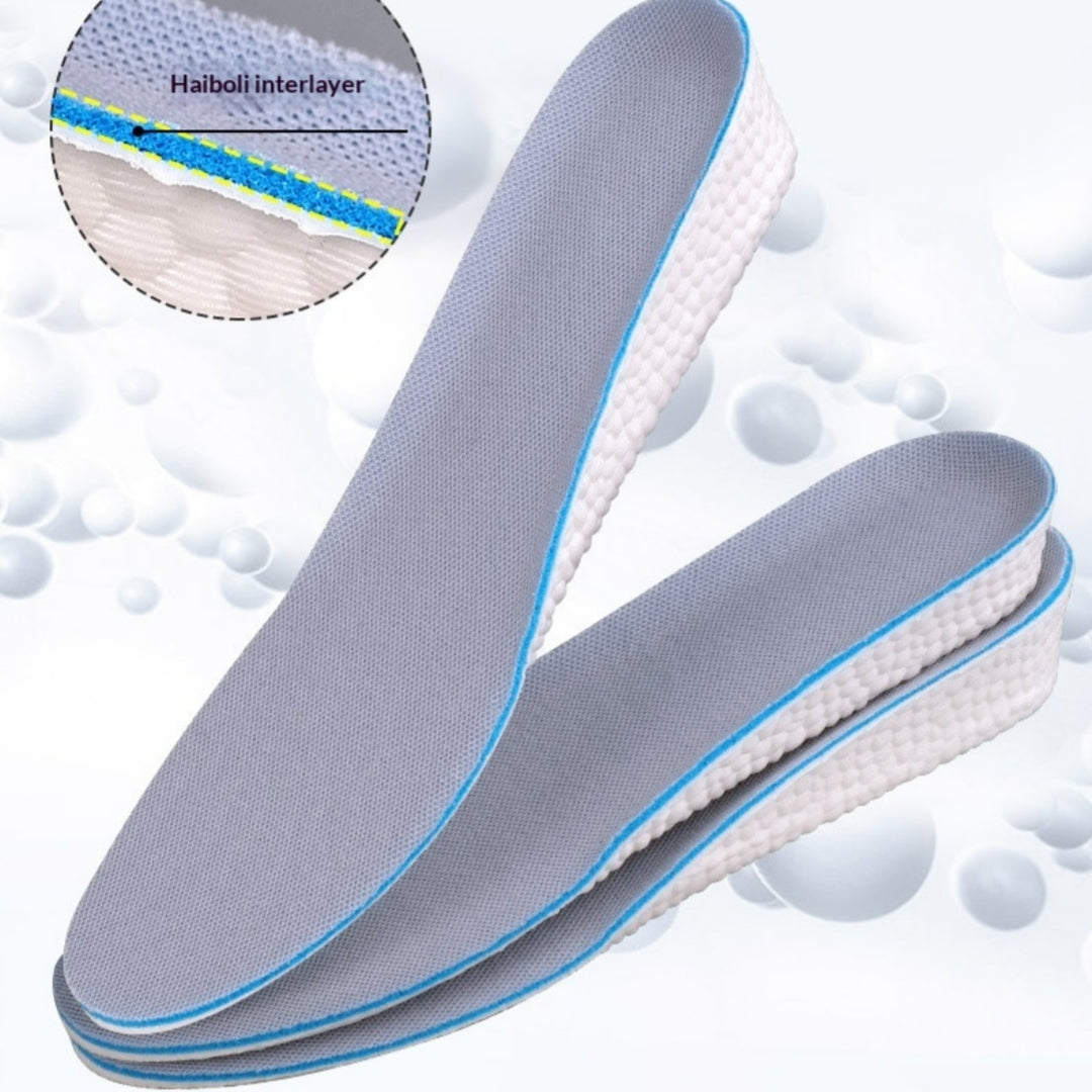 Hauteur Augmenter les semelles intérieures pour les hommes Coussin complet avec la base dure Pas d'effondrement