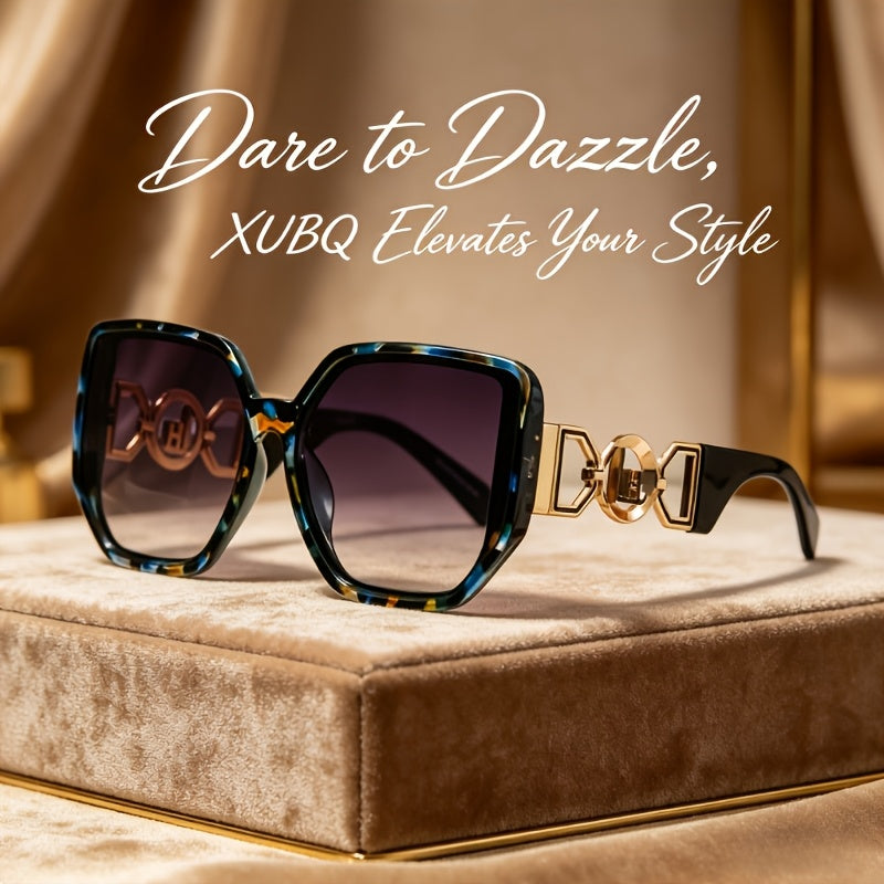 2 Pack Lunettes de soleil carrées surdimensionnées pour femmes