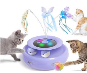 Jeu de chat amusant Table tournante Auto-Hi Pet Jouet de chat électrique