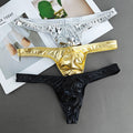 Sous-vêtements pour hommes sexy Couleur solide Imitation en T brillant