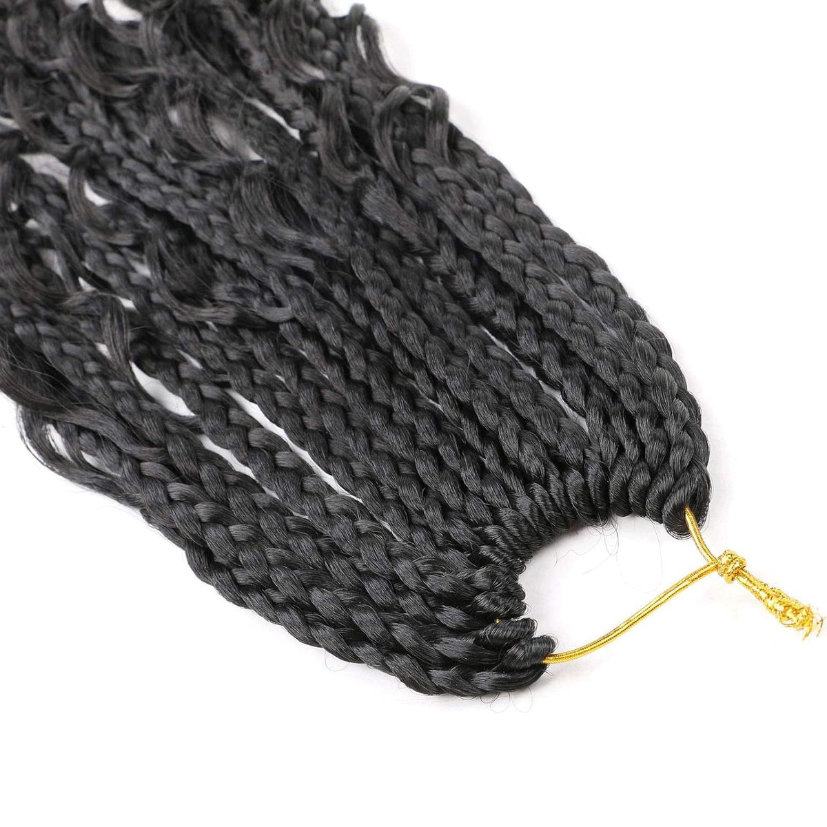 Fibre synthétique Crochet perruque tressée trois brins de tressage