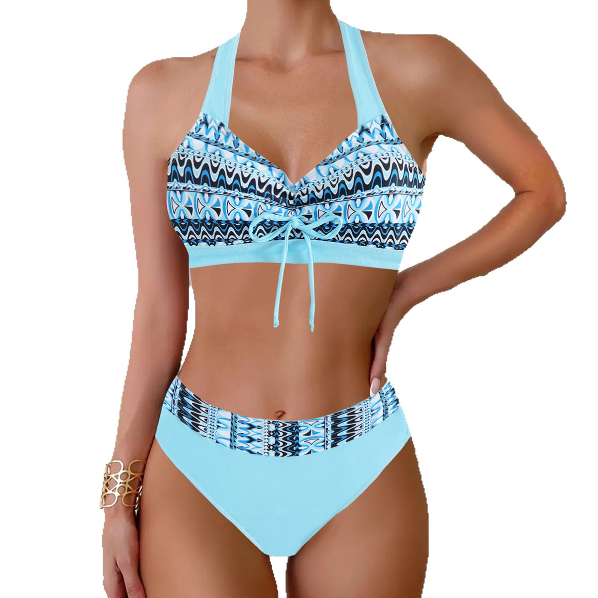 Maillot de bain Bikini mode Casual femme imprimé arrivée plus-taille