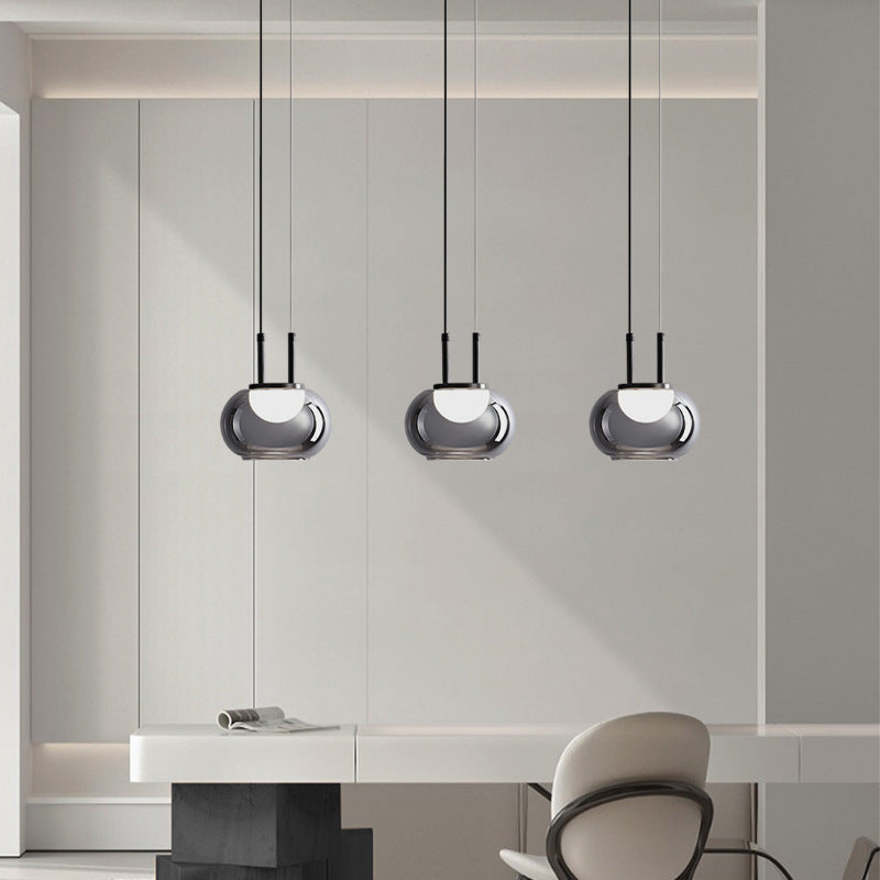 Restaurant verre lumière pendentif tête unique