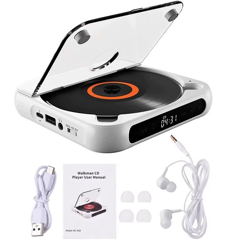 Lecteur CD rechargeable avec lecteur Cd personnel portable Bluetooth pour voiture