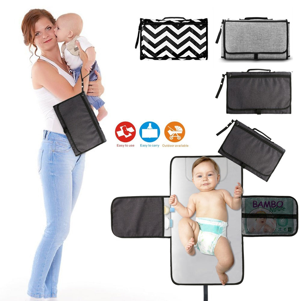Baby Portable pliable Lavable Compact Travel Nappy Couche Change Mat Waterproof Baby F