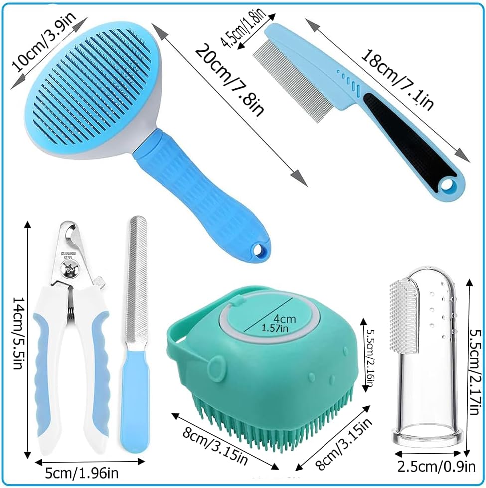 Kit de toilettage pour animaux de compagnie de 7pcs