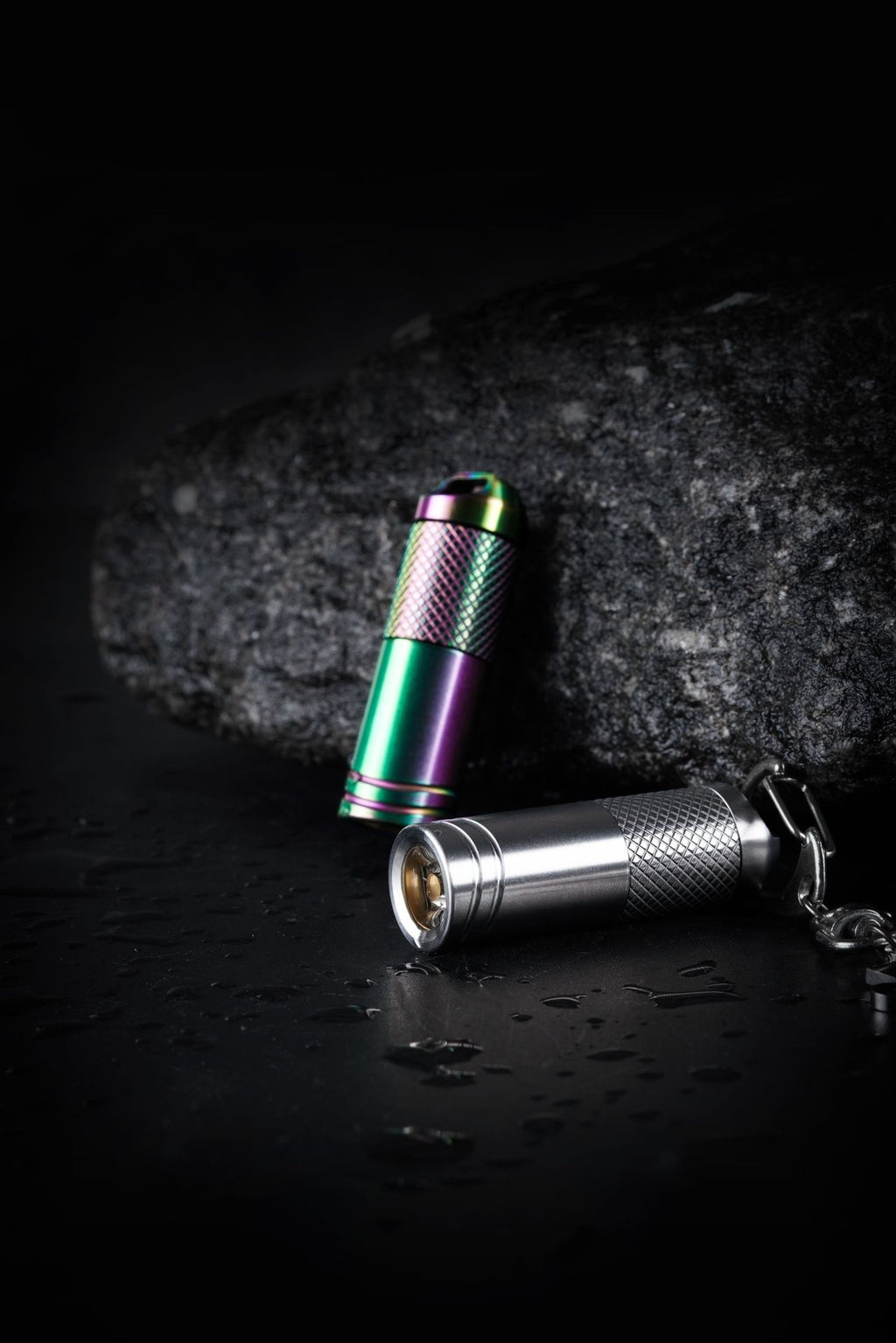 Mini lampe de poche charge en alliage de titane portable