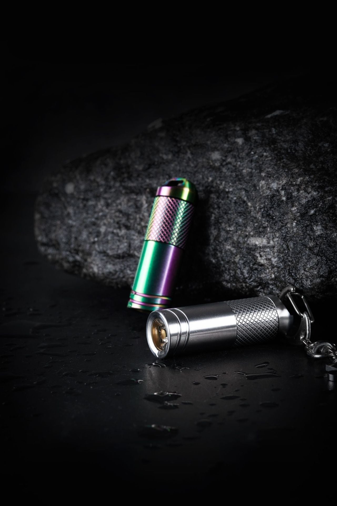 Mini lampe de poche charge en alliage de titane portable