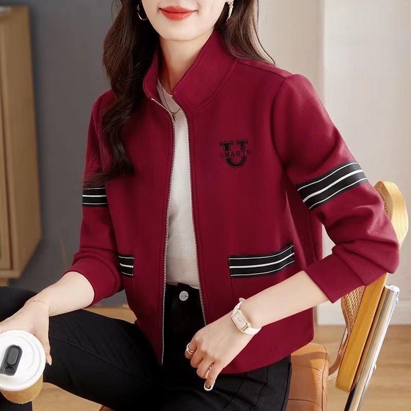 Bouton-Up Zipper Veste Pour Blouse Femme En Style Coréen Chandail à Capuche