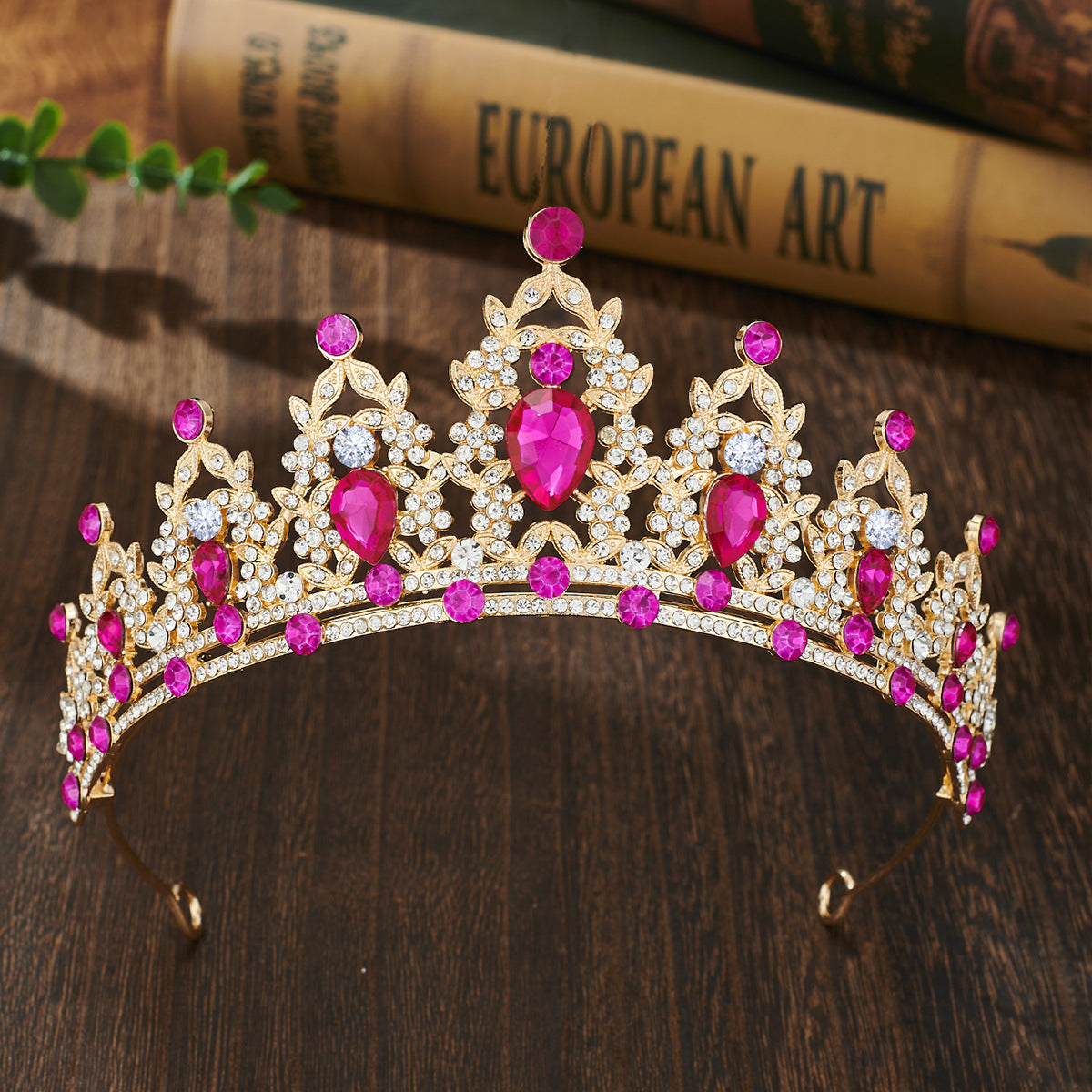 Strass Headband Alliage Couronne Robe de mariée Accessoire