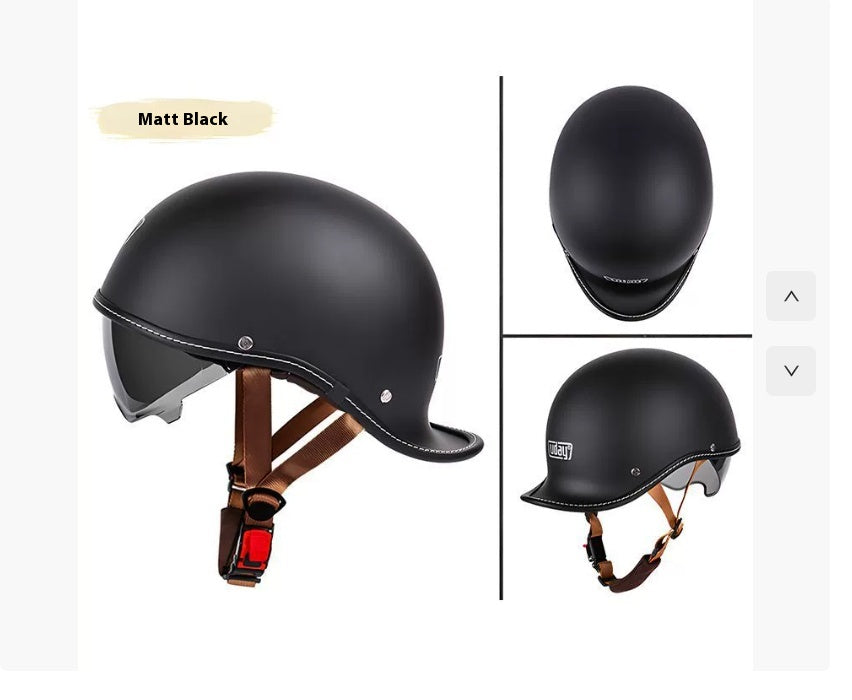 Électrique vélo rétro moto Rocker Tail Half Casque