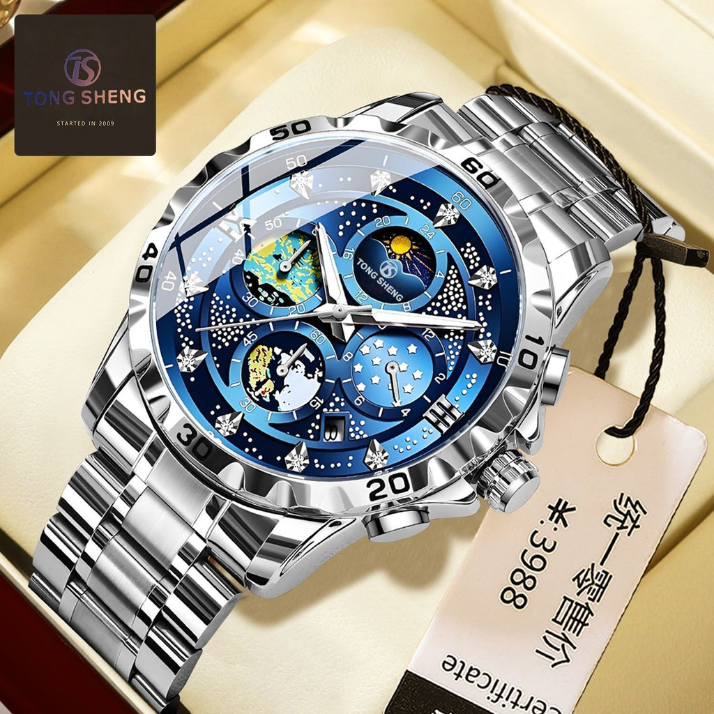 Entièrement automatique étanche montre étudiante élégante avec un cadran lumineux et un calendrier