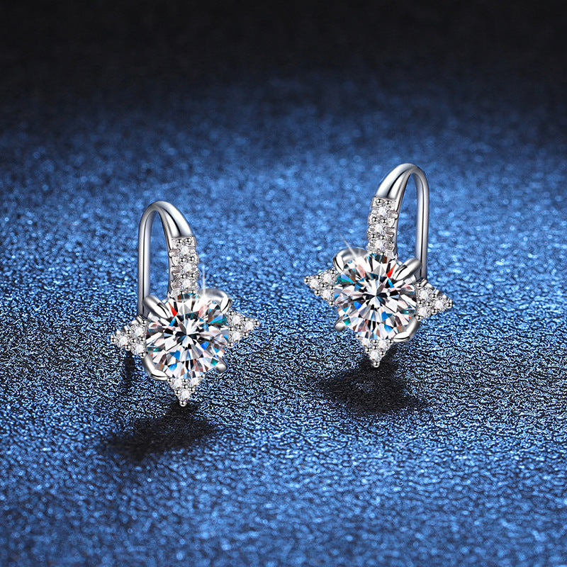 Boucles d'oreilles d'étoiles octagonales