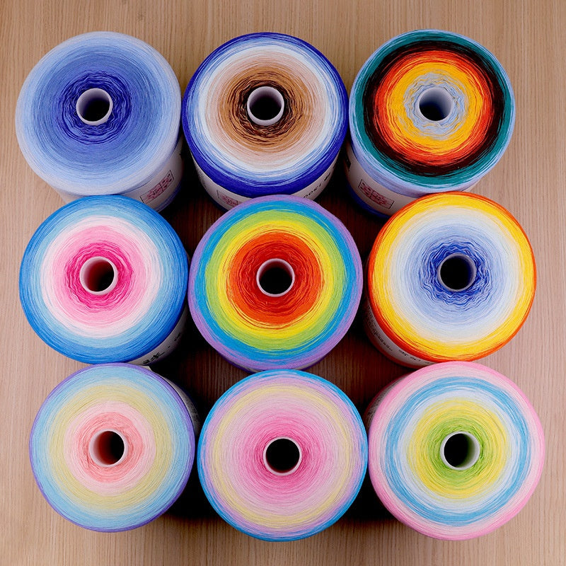 1500-gram GradientTwist-free Cake Fil Ball pour tricoter à la main et crochet Blankets
