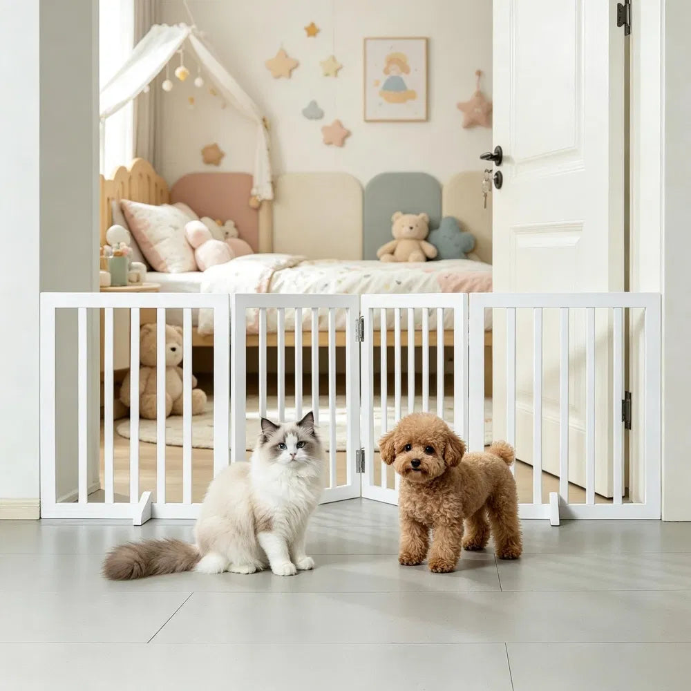 Barrière moderne pour animaux de compagnie avec 80.3 pouces pour intérieur