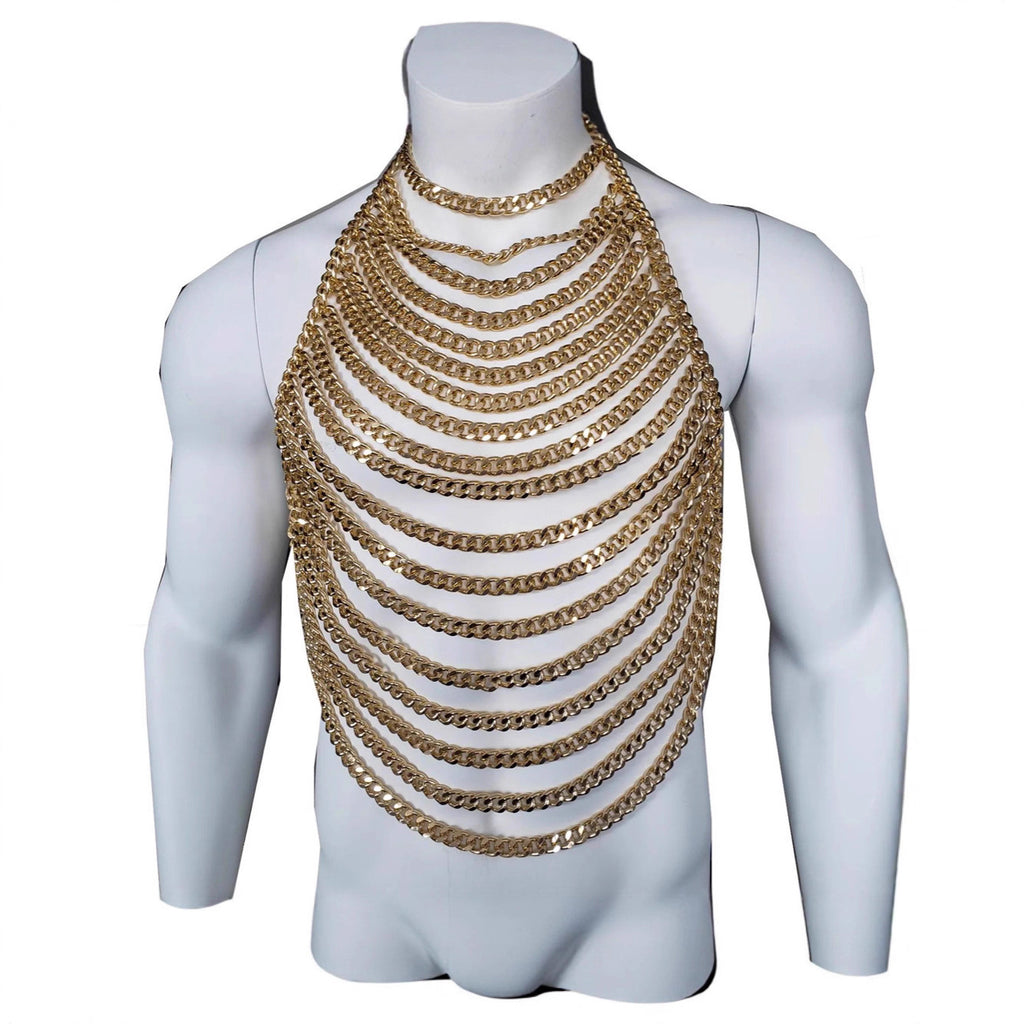 Personalized Halterneck Backless Sexy Hollow-Out Chaîne du corps