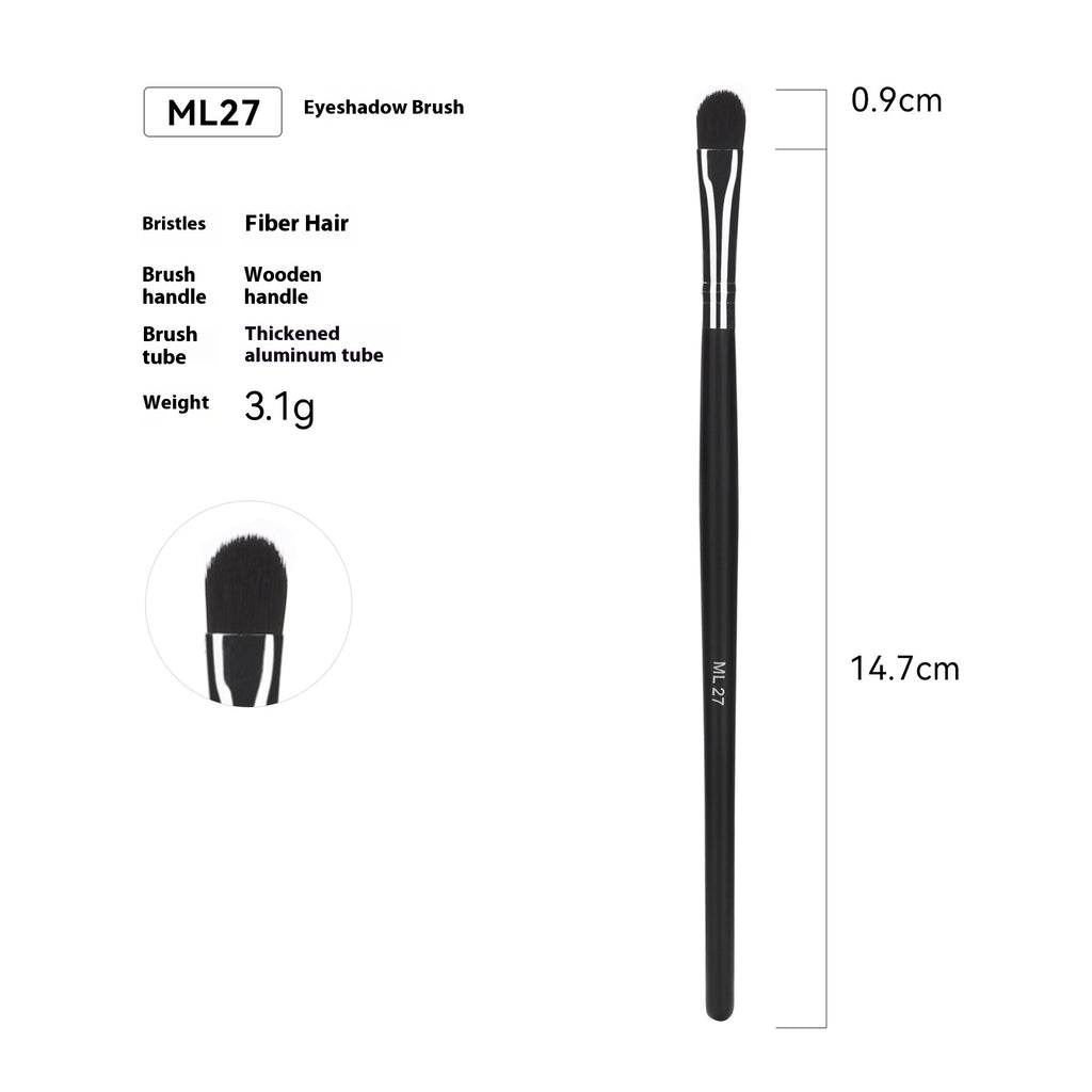 Vente Amazon Can Bulk 32 PCs Brush Suit Brush simple maquillage Sac en cuir avec poignée en bois