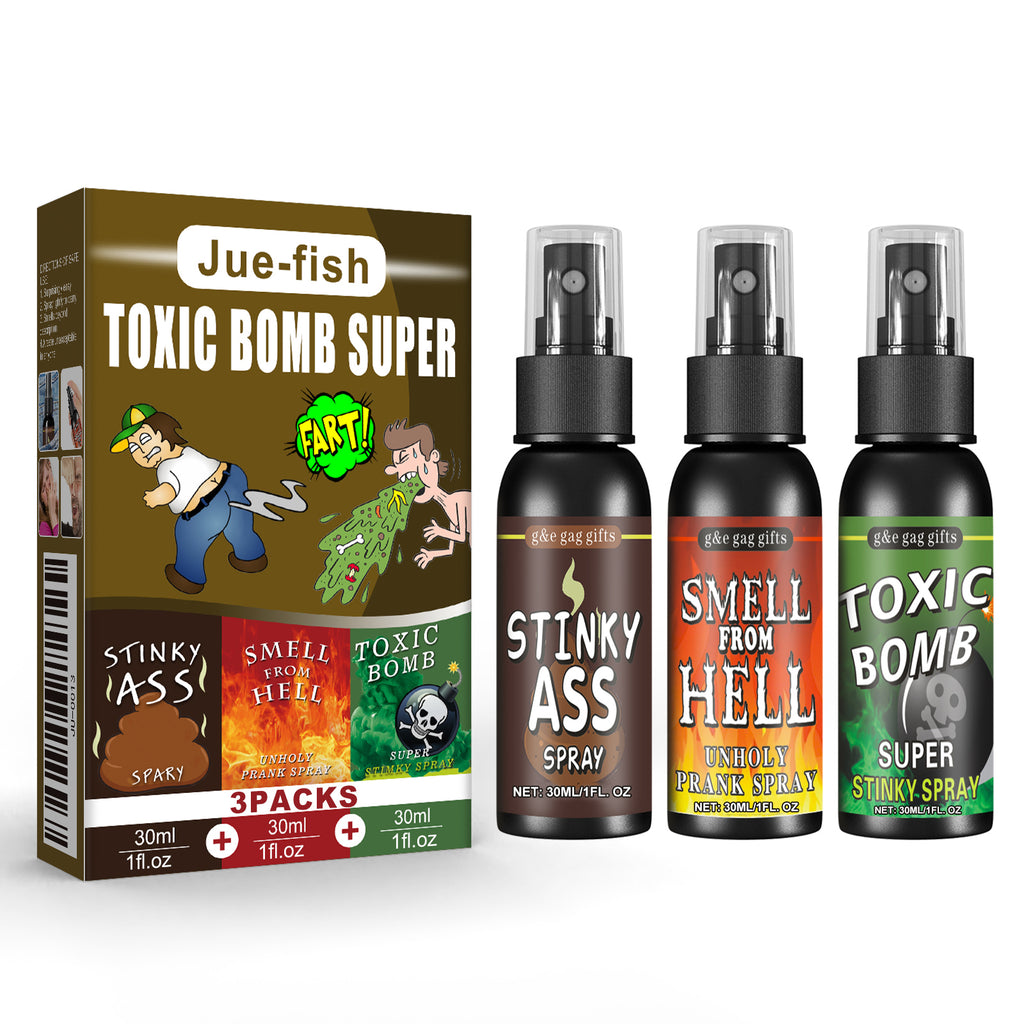 Funny Funny Toy Stink Entertainment Spray Avril Jour de la folie Trick Spray 3 pièces 1 Bo
