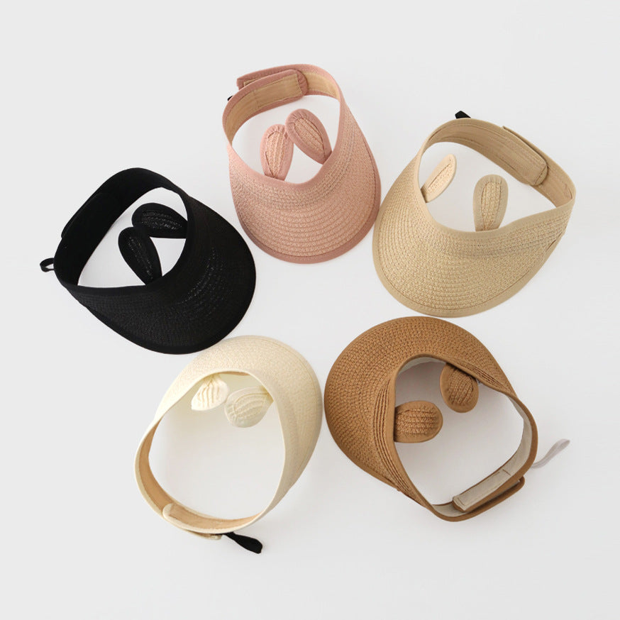 Chapeau de paille de visière résistant au soleil pour enfant