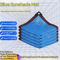 Filet d'ombre bleu avec bords hémés et perforations