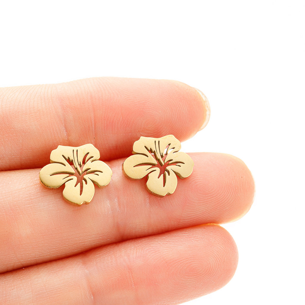Boucles d'oreilles mode et élégantes en acier inoxydable