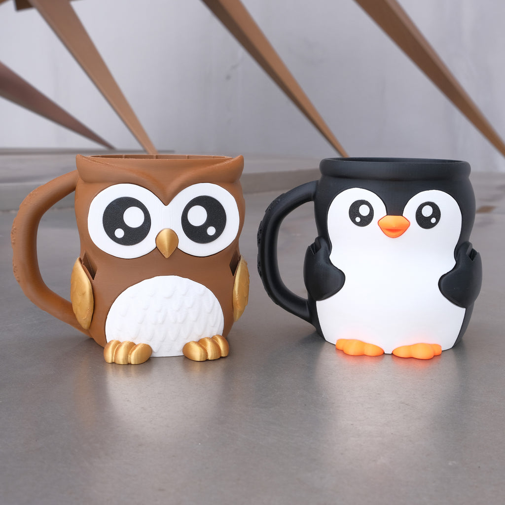 1PC 3D Imprimé Pinte de crème glacée pour animaux avec poignée