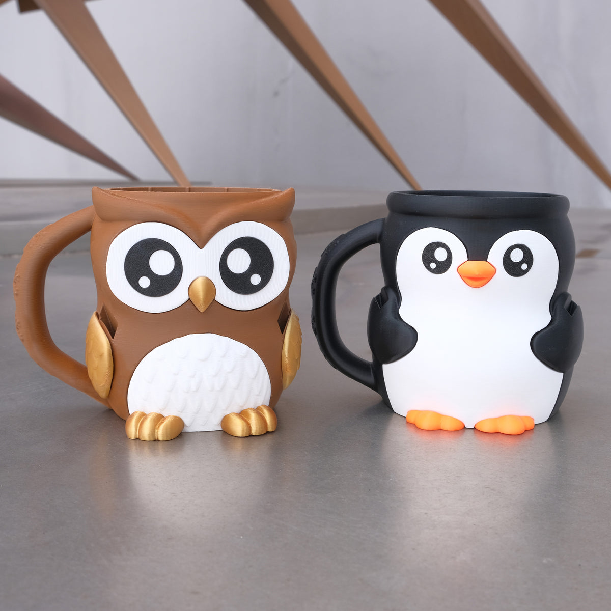 1PC 3D Imprimé Pinte de crème glacée pour animaux avec poignée