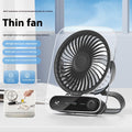Affichage numérique ultra-mince de bureau ventilateur Mute Mini vent Portable usb charge