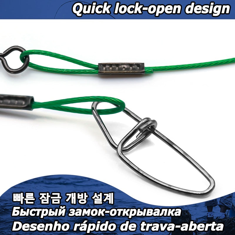 Accessoires d'équipement de pêche en fil d'acier inoxydable
