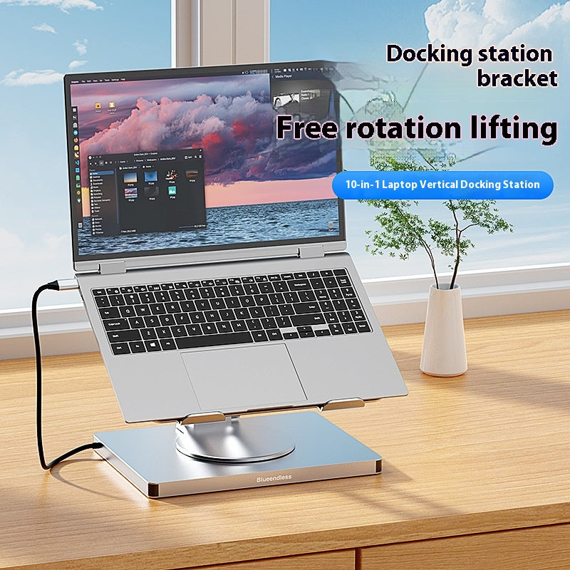 Support d'ordinateur portable rotatif étendu Type-c