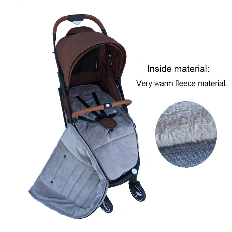 Poussette bébé Sac de couchage Couverture chaude pare-brise épais