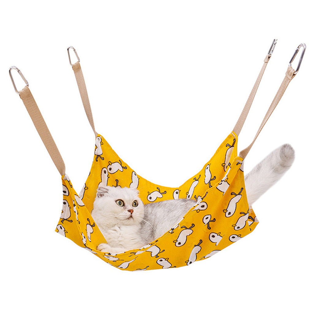 Cat respirant coton lin Hammock résistant à l'usure multicolore Cat Cage Lit suspendu Soft Wi